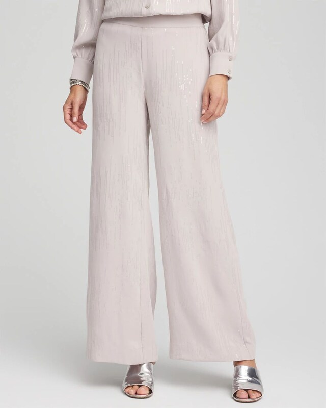 Sequin Wide Leg Pants - image 1